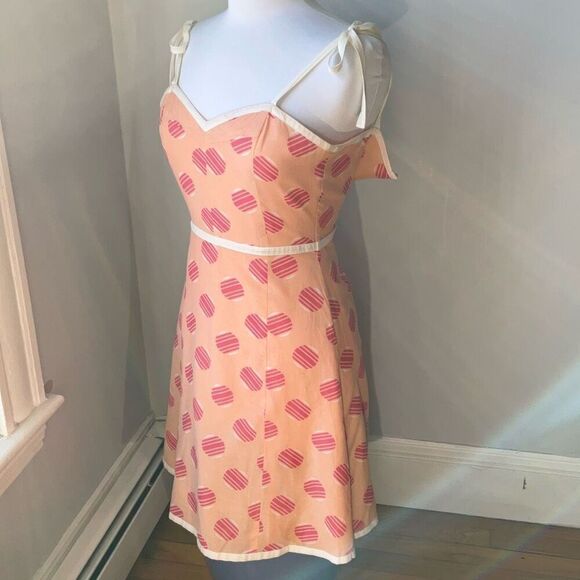 Philip Dicaprio Size 2 Sundress. Candy Print Heart Neckline. Silk/Cotton jamgirl - Picture 11 of 13